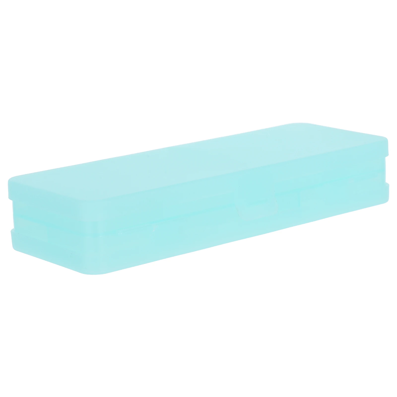 

Double Layer Pencil Case Transparent Frosted Large Capacity Office Supplies Organizer Multi Compartment School Study