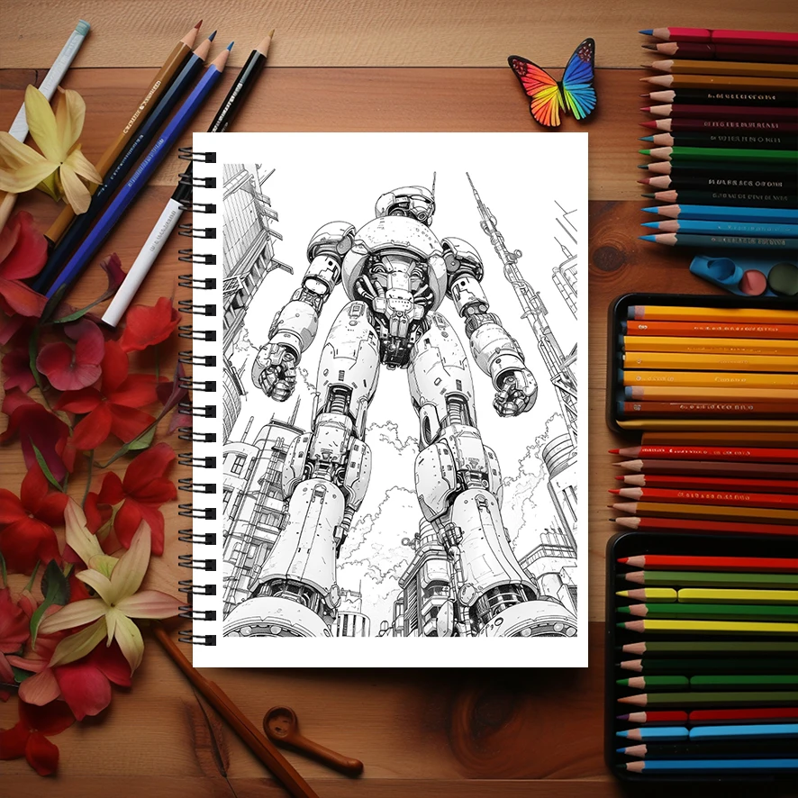 Libro para colorear Overdrive binario - Libro para colorear de 8,3 x 11,2 pulgadas y 22 páginas - Ayuda a reducir el estrés y aliviar las emociones