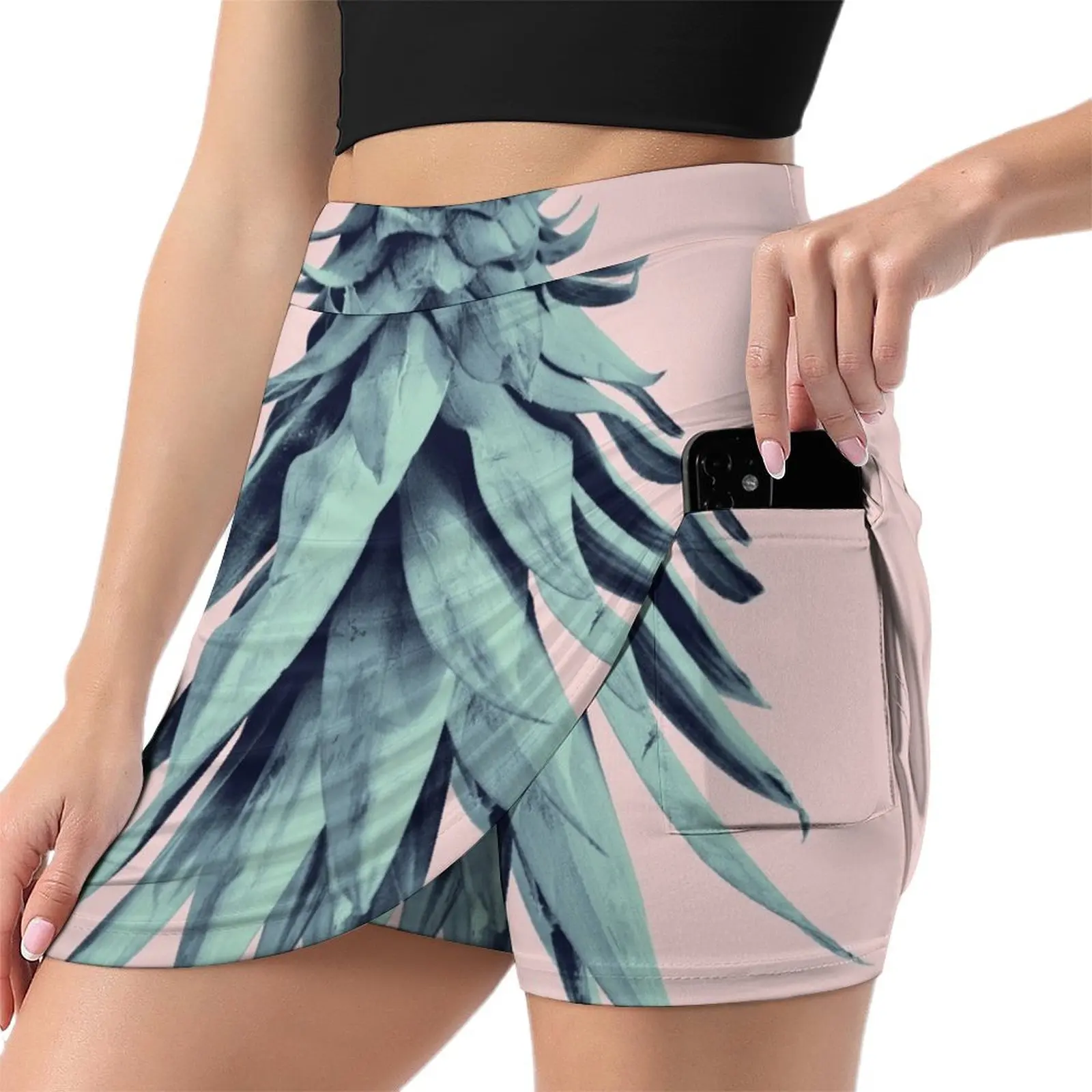 Pineapple Upside Down #2 #tropical #fruit #decor #art Mini Skirt modest skirts for women skirts for womens 2025