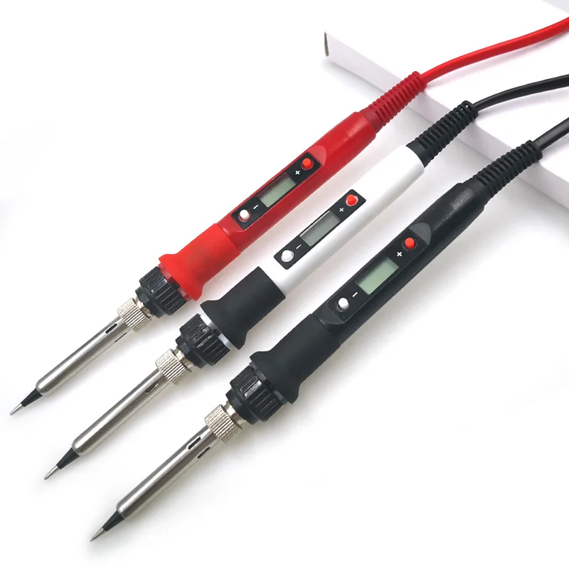 80W Internal Heating Digital Display Adjustable Temperature Constant Temperature Soldering Iron Set Soldering Pen Repair Tool