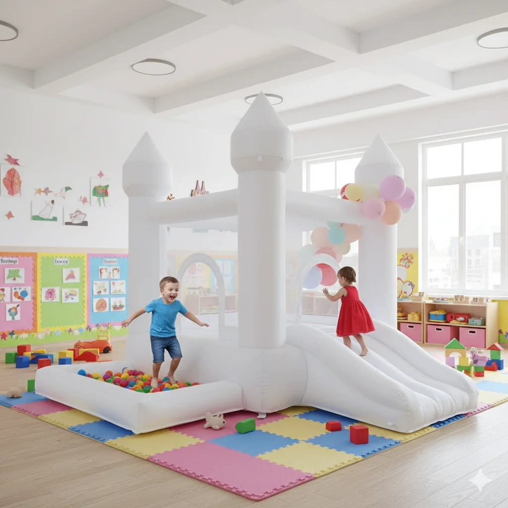 2.7M 점핑 캐슬 인플레이터블 바운시 캐슬 하우스 야외 게임 어린이 장난감 생일 파티 선물 웨딩 이벤트 장식