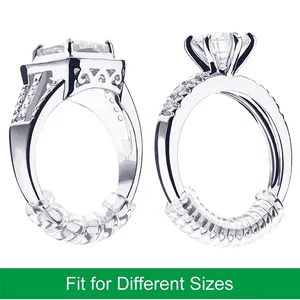 4 PCs/Set Ringgröße Reduzierer -Feder -Spiralwerkzeuge Ringringe Passen Sie unsichtbare transparente enge Redimensionen ein 12 Hauptverkaufsfeder in der U -Bahn - №5