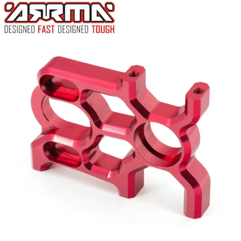 

Original ARRMA AR310446 ALUMINIUM MOTOR MOUNT (RED) (1PC) For ARRMA KRATON NOTORIOUS OUTCAST SENTON TALION TYPHON