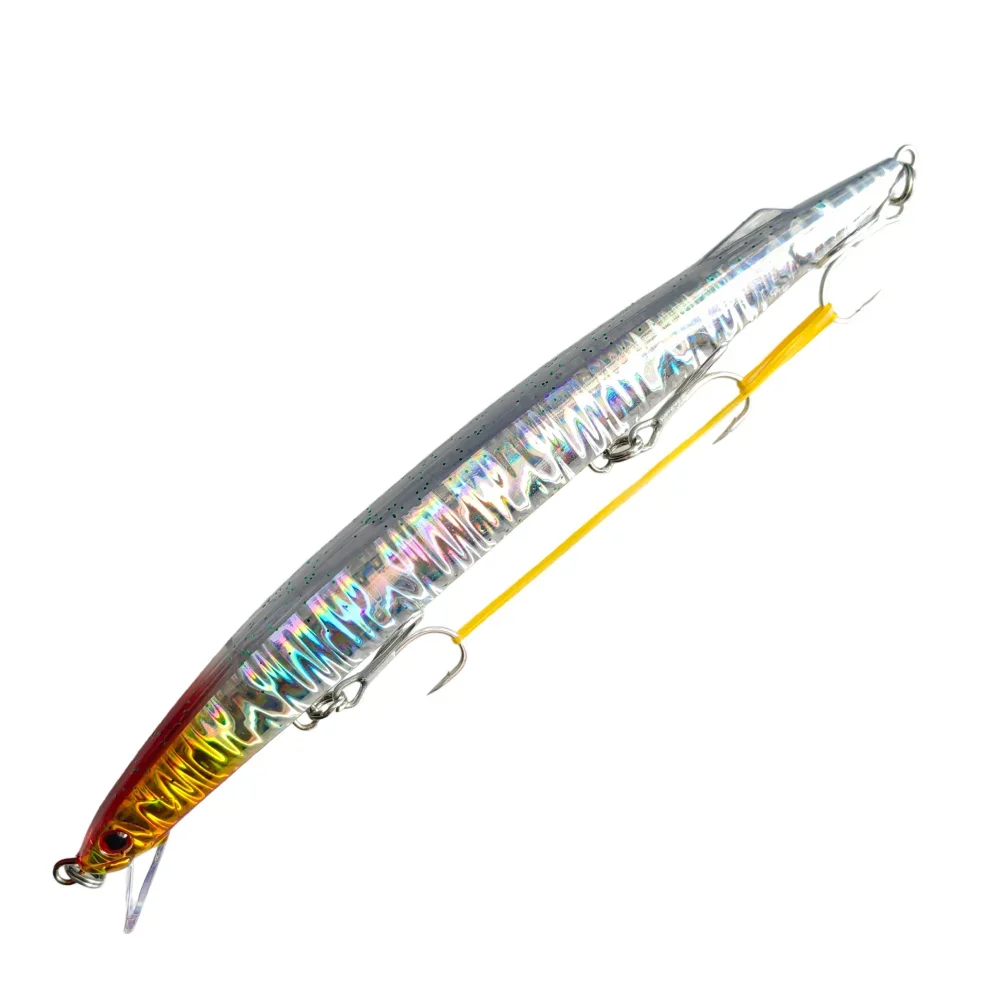 190mm 36g Minnow-Angelköder zum Schleppangeln, sinkend, Tiefe 0,6-1m, Hartköder, Weitwurf-Jerkbait für Wolfsbarsch und Thunfisch im Meerwasser – Detail 3