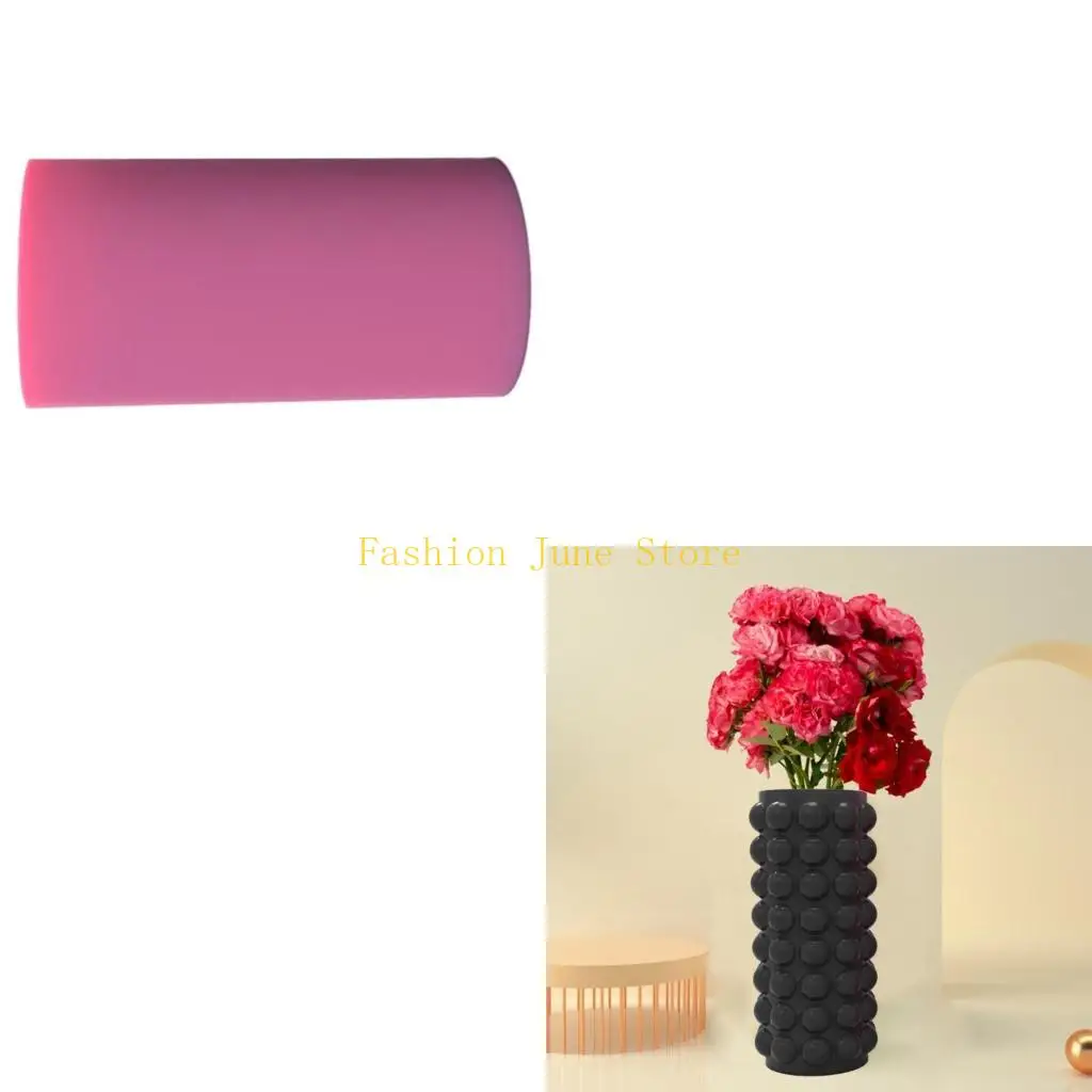 

N5KA Round Pen Storage Silicone Mold Decorative Pen Holder Molds DIY Craft