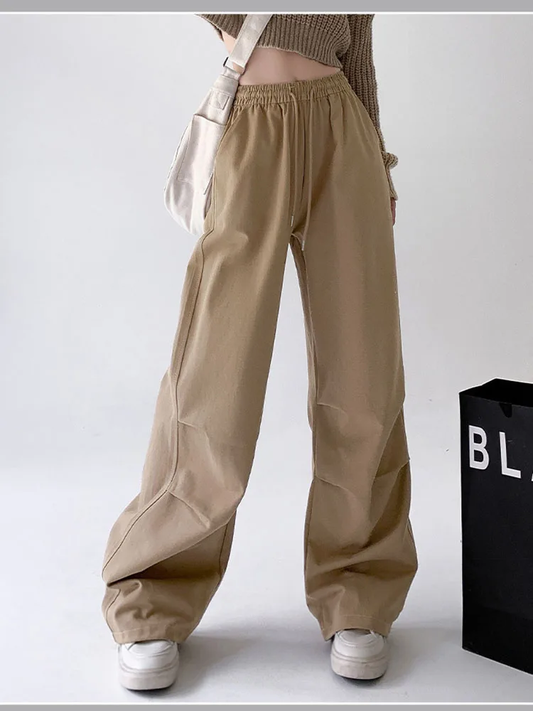 

Spring Autumn Loose Wide Leg Pants Women Cargo Trousers Casual Street Hip Hop Sport Y2k Sweatpants