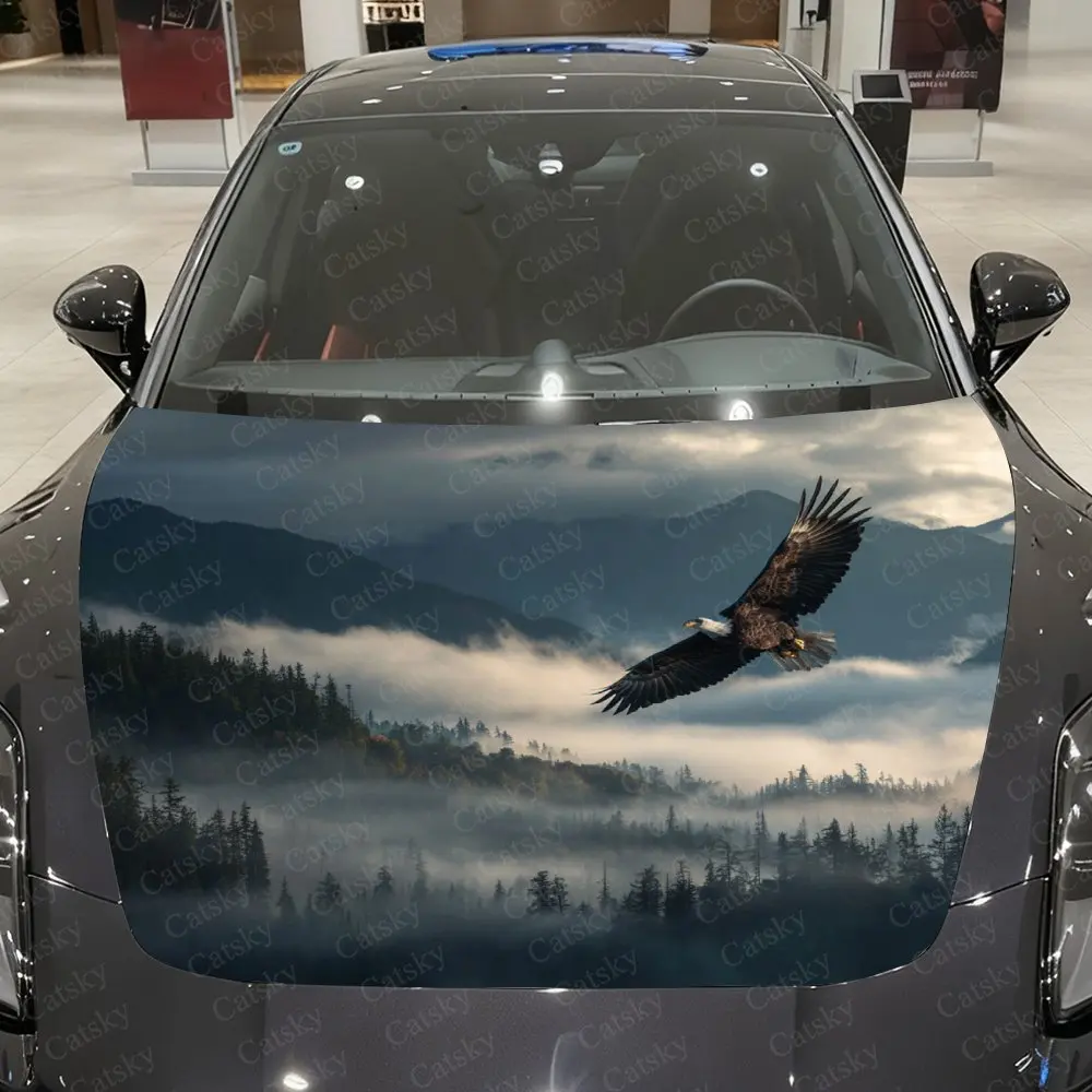 

Bald Eagle Car Hood Stickers, PVC Stickers, Waterproof And Wear-resistant Decorative Stickers, Fashion Pattern Design, Car Stick
