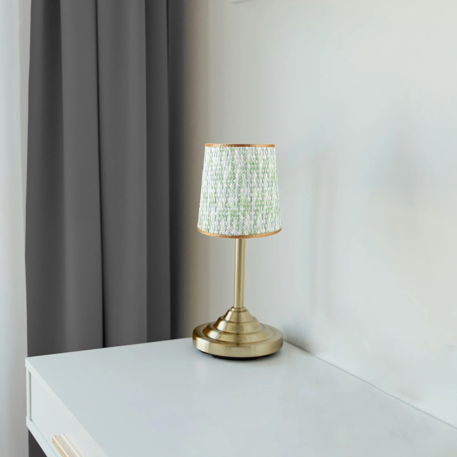 

Colored Woven Table Lamp Shade Lampshade Replacement for Bedroom Living Room Dining Room Kitchen Warm Soft Light Cover