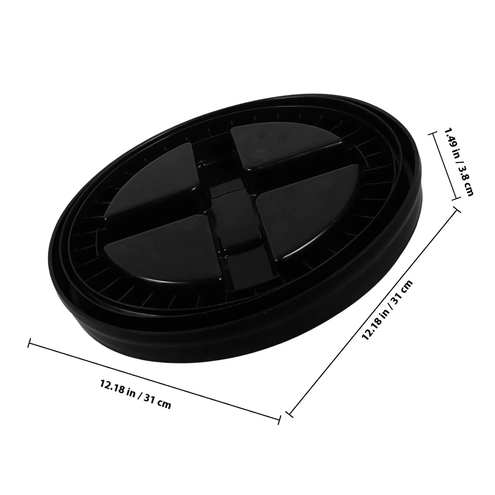 Reusable Heavy-Duty Plastic Bucket Lid for Car Wash Fishing and Gallon Water Containers Tight Seal Leakproof Lightweight Water