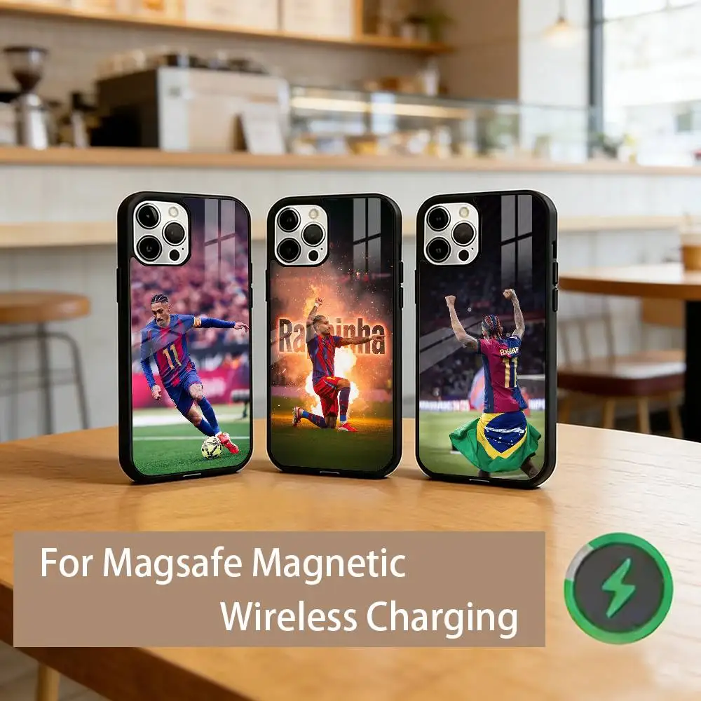 

R-Raphinhas 11 Football Phone Case For iPhone17,16,15,14,13,12,11 Plus,Pro Magnetic For Magsafe Wireless Charging