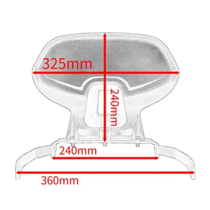 Beifahrer Motorrad -Rückenkissen Ruhe, Rückseite, Sissy Honda Adv 350 2022 2023 2024 Zubehör 8 Hauptverkäufe Honda adv - №3