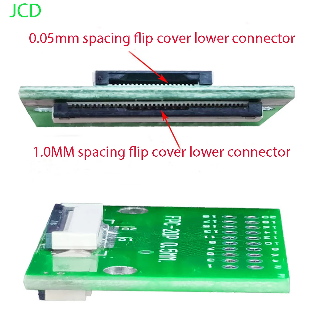 1PC FPC/FFC Adapter Board With A Spacing Of 0.5/1.0 And Straight Insertion Of 2.54 Double-Side Welded Flip Cover Lower Connector