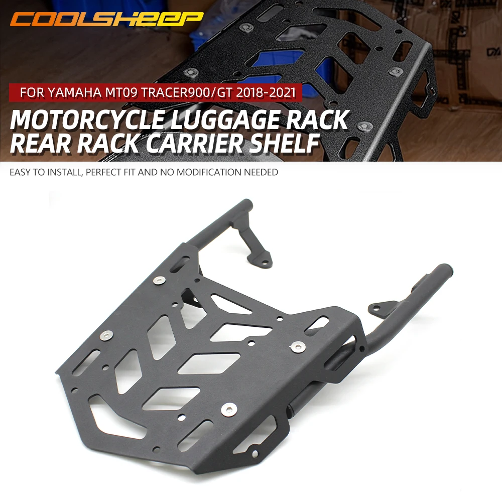 

Motorcycle Luggage Rack For YAMAHA MT09 MT 09 TRACER900/GT 2018-2020 2021 Rear Rack Carrier Shelf Top Box Holder Support Bracket