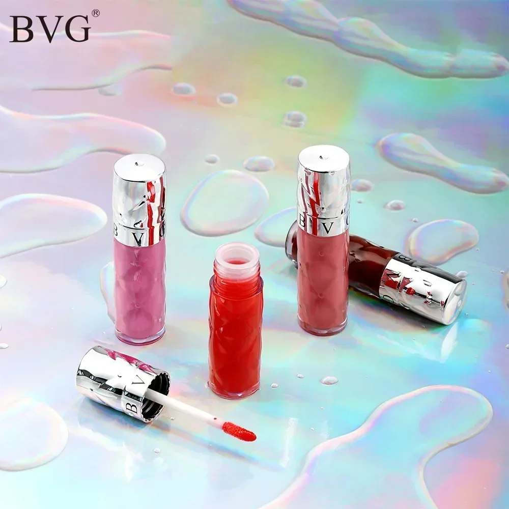 BVG 6색 립글로스 빛나는 광택 보습 방수 지속력 있는 색상 전문가용 리퀴드 립스틱 6g