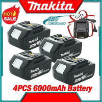 100% Original Makita 5/6.0Ah 18V screwdriver rechargeable battery BL1830 BL1840 Li-ion drill Replacement Portable tools Battery