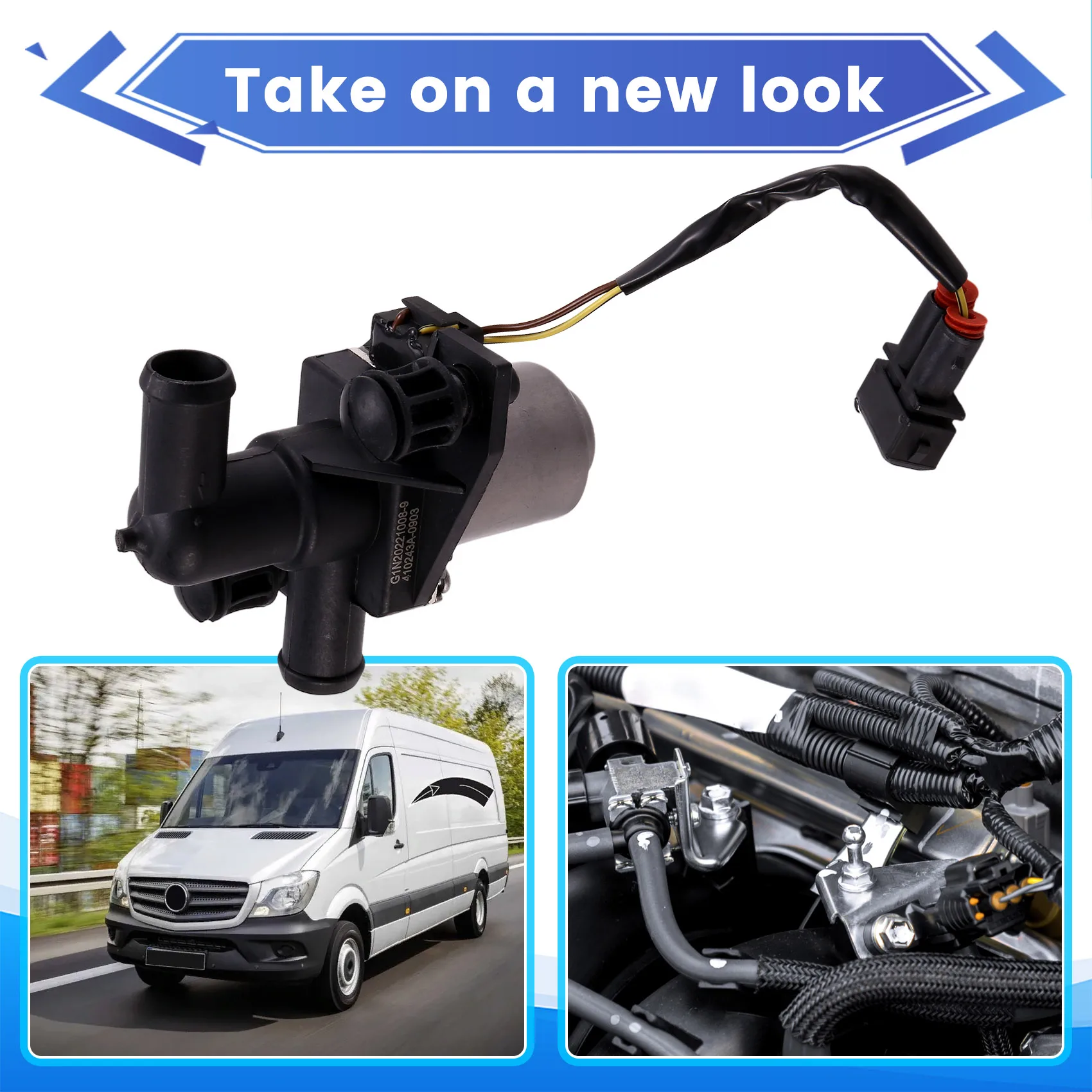 

HVAC Heater Coolant Control Valve For Dodge Sprinter 2.7L 2001-2009 A0028304184 0028304184