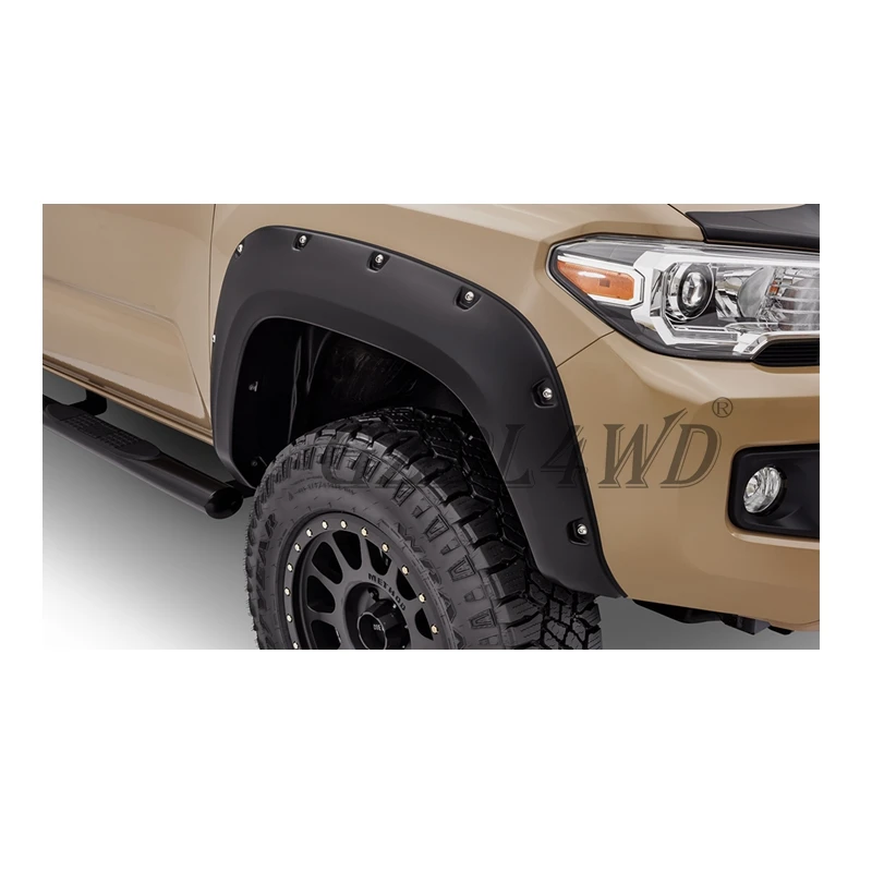 GZDL4WD Modified Design Auto Exterior Part Car Wheel Arch Fender Flares 4x4 for Tacoma 2016-2018