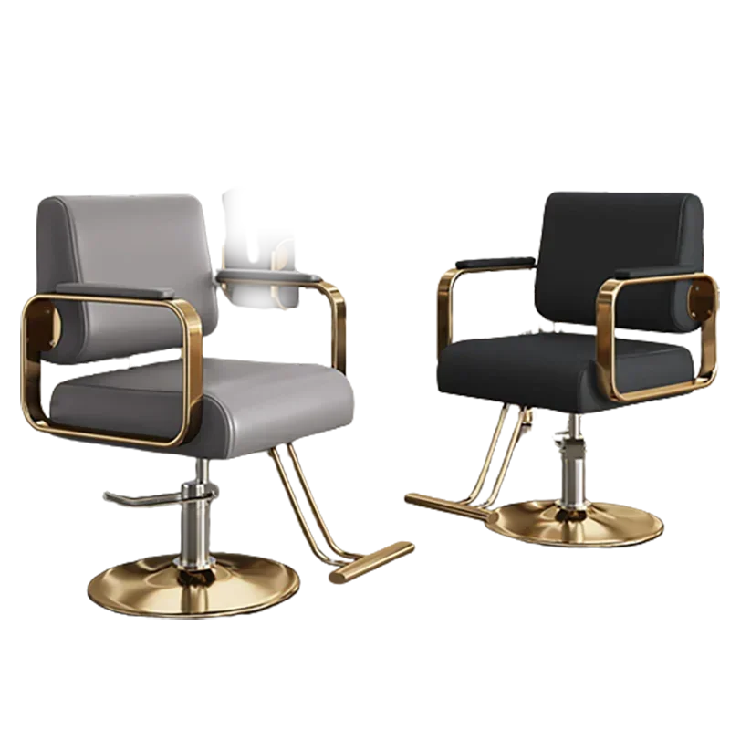 #Trendy Barbershop Barber Chair Personalized Gold Swivel Designed Barber Chair Beauty Salon Cadeira De Barbeiro Furniture