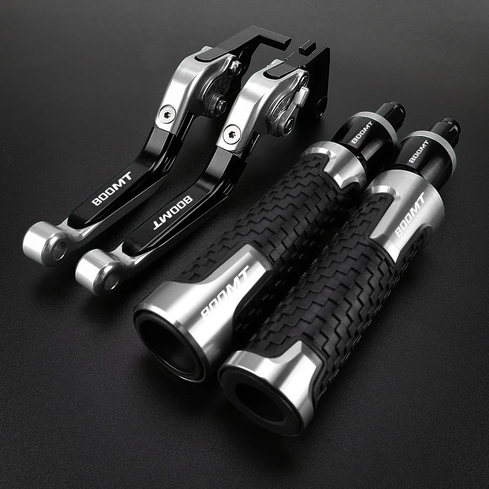 Motor Accessories For CFMOTO CF MOTO 800MT 800 MT 2023-2026 Adjustable Brake Clutch Levers 22MM Handlebar grips Handle End set