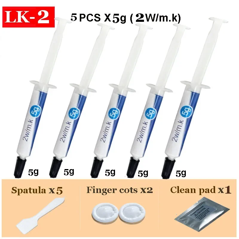 Super 20w/mk Thermal Grease LK-20 Series Thermal Compound Paste Heatsink for IC/Processor/CPU/GPU/All Coolers Carbon