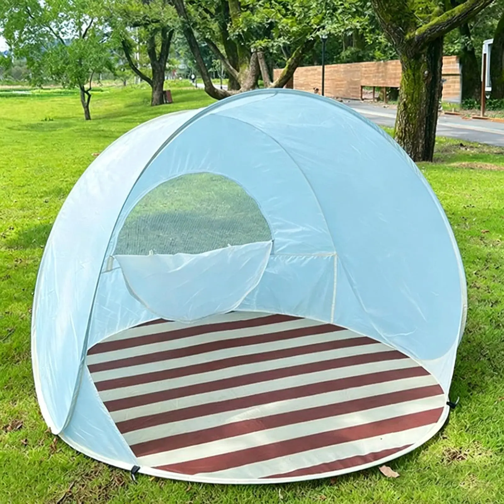 Outdoor Portable Camping One Click Open 3-4 People Tent Large Space Sunshade Beach Sun Shelter Tent Garden Beach Picnic Tent