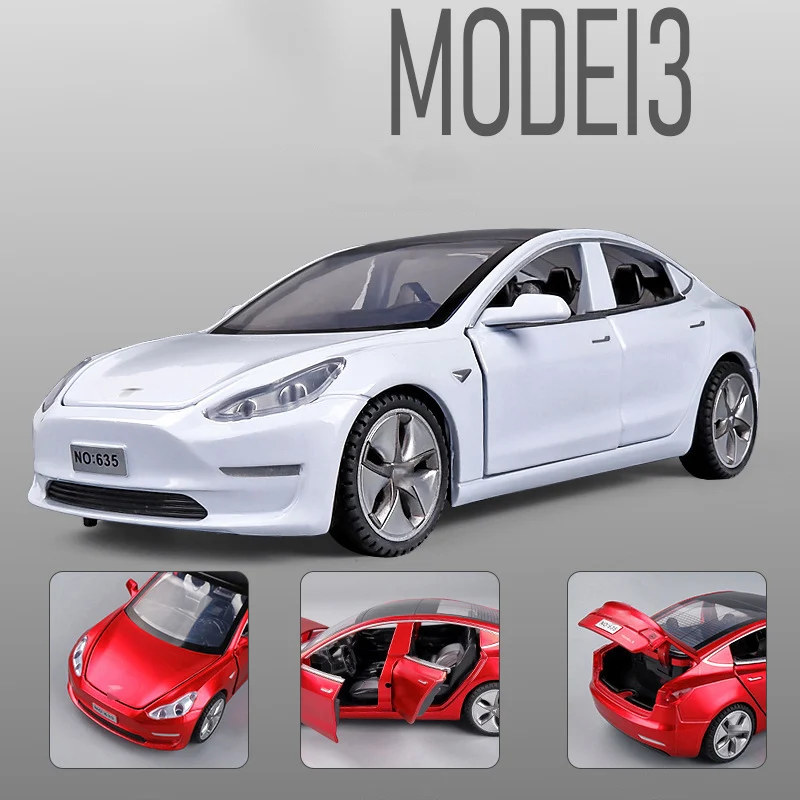 1:32 Simulation MODEL 3 Alloy Car Model Diecasts & Toy Vehicles Car Decoration Kid Simulation Toys For Children Gifts Boy Toy