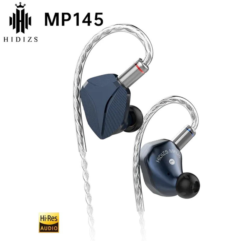 Hidizs MP145 Ultra-large Planar Magnetic Driver Wired HiFi In Ear IEMs Earphone Monitors Headphone Detachable Cable 2pin Plug