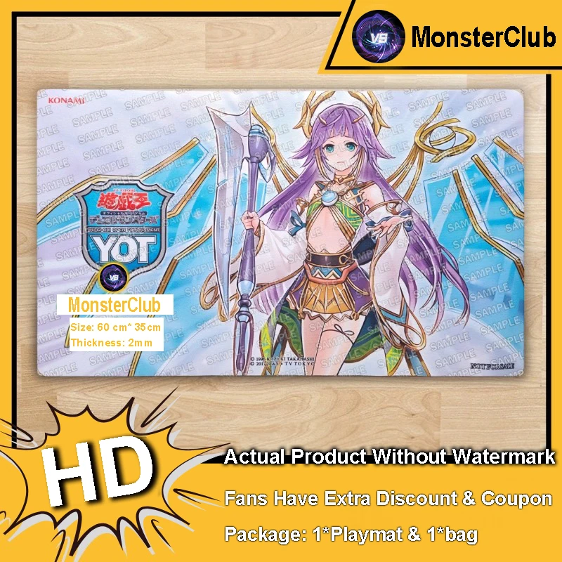

YuGiOh Playmat Ib the World Chalice Justiciar TCG CCG Mat Board Game Pad Trading Card Game Mat Rubber Mouse Pad Bag 600x350x2mm