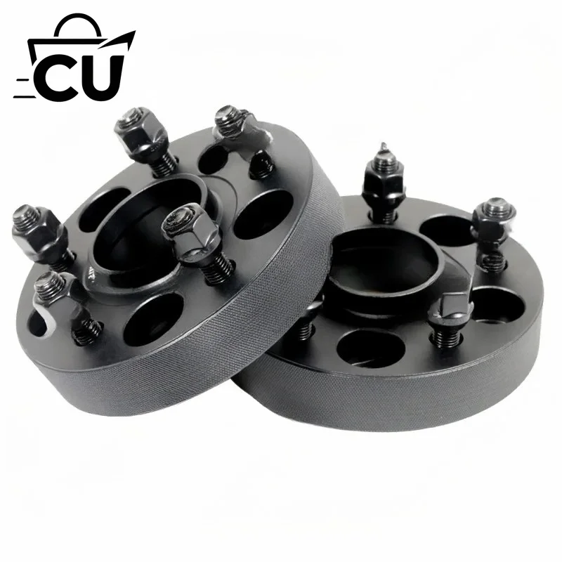 Wheel hub flange car modification widened forged aluminum alloy 6061 knurled sandblasting with bolt flange gasket