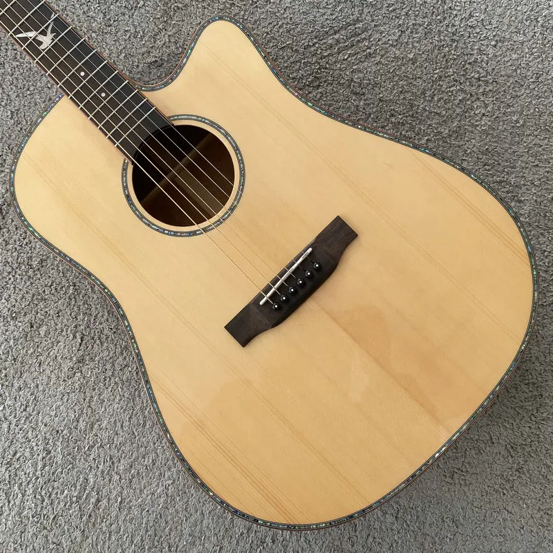 

Акустическая гитара I883, 41 дюйм, цельнокорпусная, из массива дерева, 20 ладов, производство Тайвань, Китай, экспортный OEM-бренд, образец