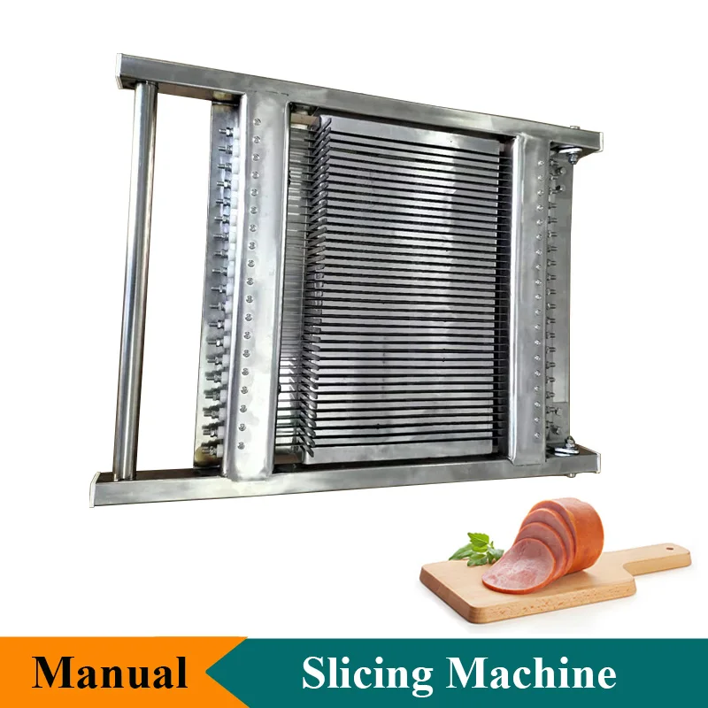 Stainless Steel Slicing Machine 8mm 10mm 15mm 20mm Manual Sausage Butter Soap Cutter Food Slicer Kitchen Tool