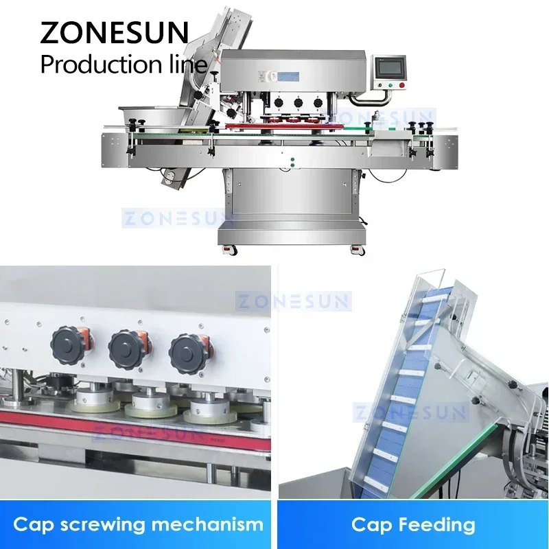 ZONESUN-máquina automática de envasado de dulces, línea de embotellado, máquina de chicles, equipo de embalaje dulce, ZS-AFLC