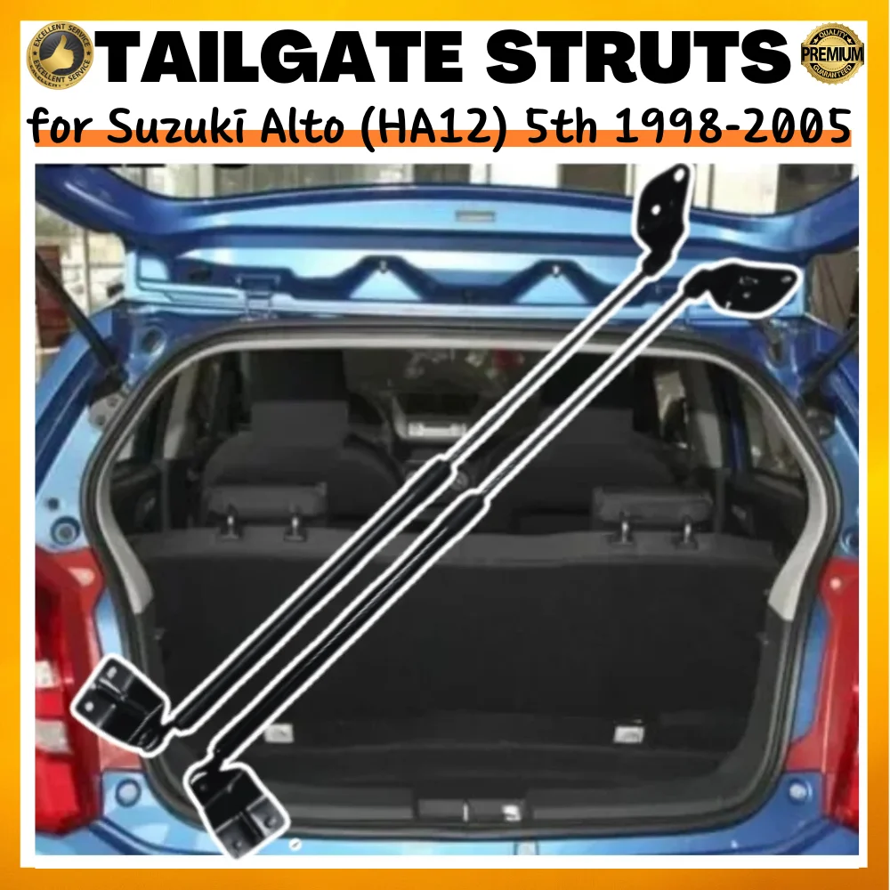 

Qty(2) Trunk Struts Suzuki Alto (HA12) 5th Hatchback 1998-2005 Rear Tailgate Boot Lift Supports Gas Springs Shock Absorbers
