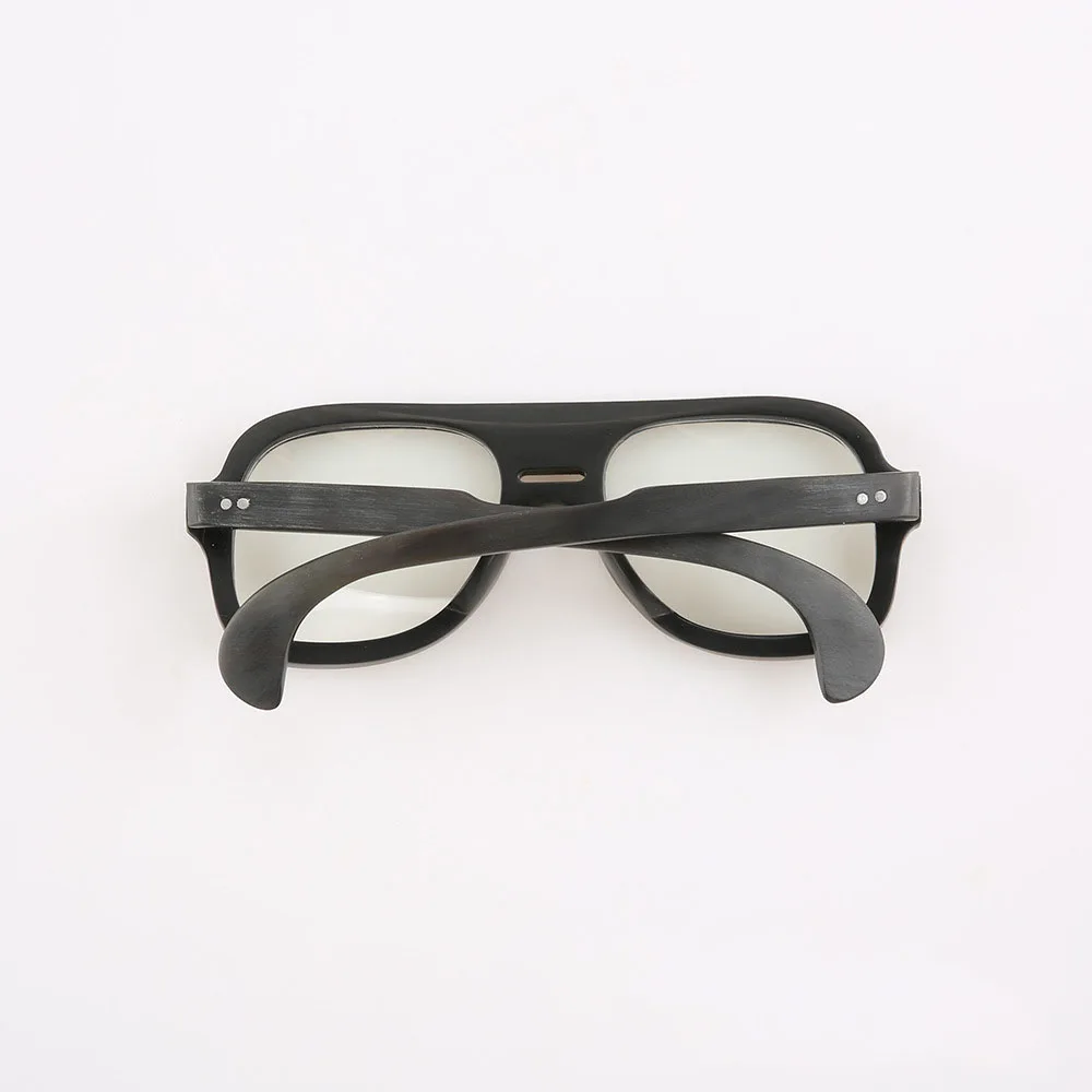 Eyeglass Frames Unique Oversize Vintage Eyeglasses Pilot Classic Retro Handmade Buffalo Horn Prescription Man's Glasses Frames