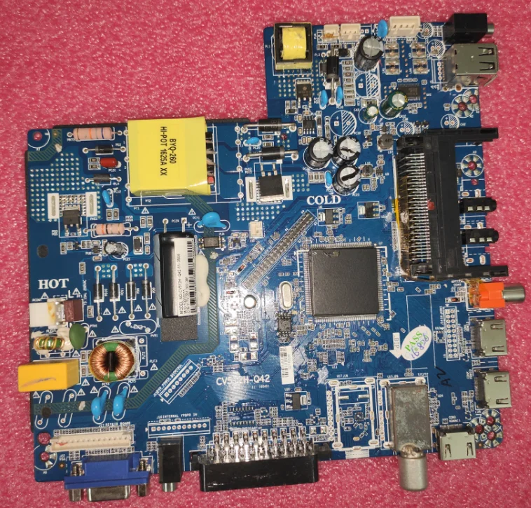 

CV512H-Q42 Main Board CV512H-Q42 Three in one TV motherboard backlight voltage 34.8--40V 540MA