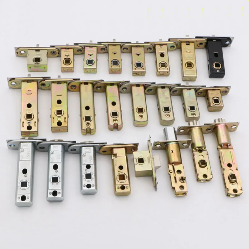 Bathroom single deadbolt lock cylinder,door lock body,Various padding margins,Three-bar Single tongue lock body