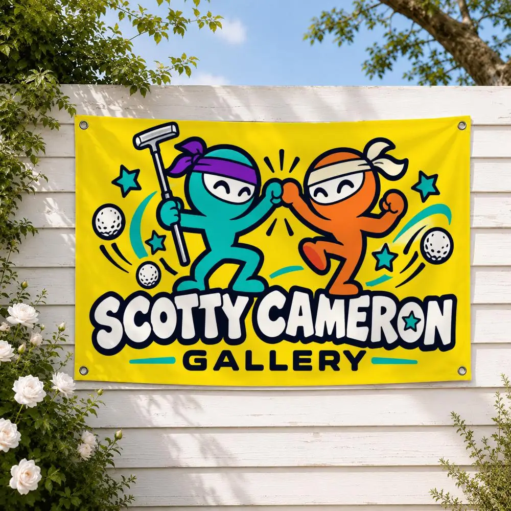 Brand Scotty Cameron Flags Yard Garden Decor Banner Indoor Outdoor Wall Hanging Flag Home Patio Wall Art Decoration