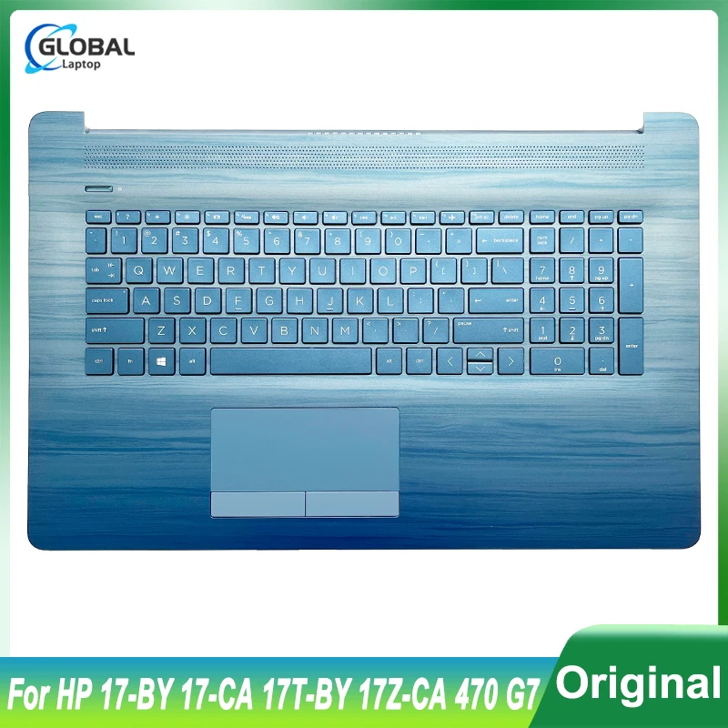 Original NEW Keyboard Top Case for HP 17-BY 17-CA 17-CR 17Q-CS 470 G7 TPN-I133 Laptop Palmrest Upper Backlit Keyboard M12337-001