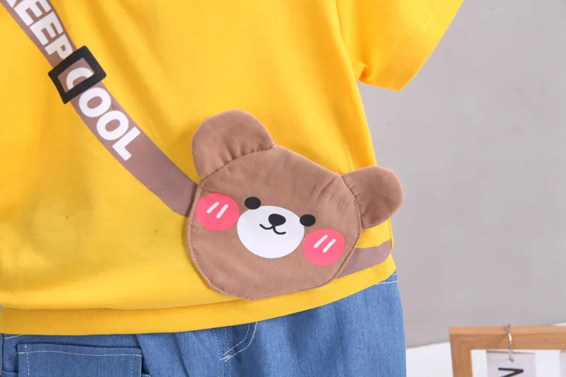 New Children Boys Summer Fashion Baby Girls Clothes Cotton Bear T-Shirt Shorts 2Pcs/Sets Toddler Casual Costume Kids Sportswear