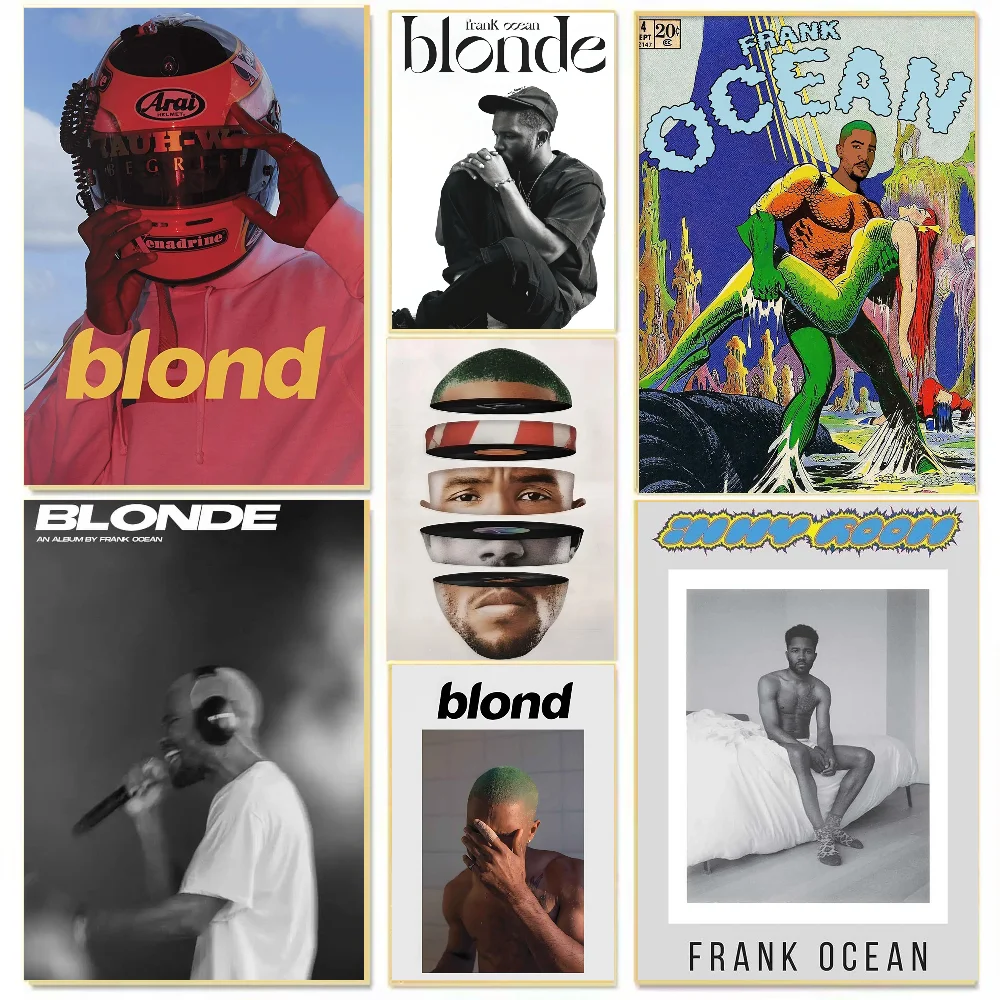 Modern Blond Frank Ocean Poster  HD Posters Home Room Bar Cafe Decor Art Wall Painting Picture