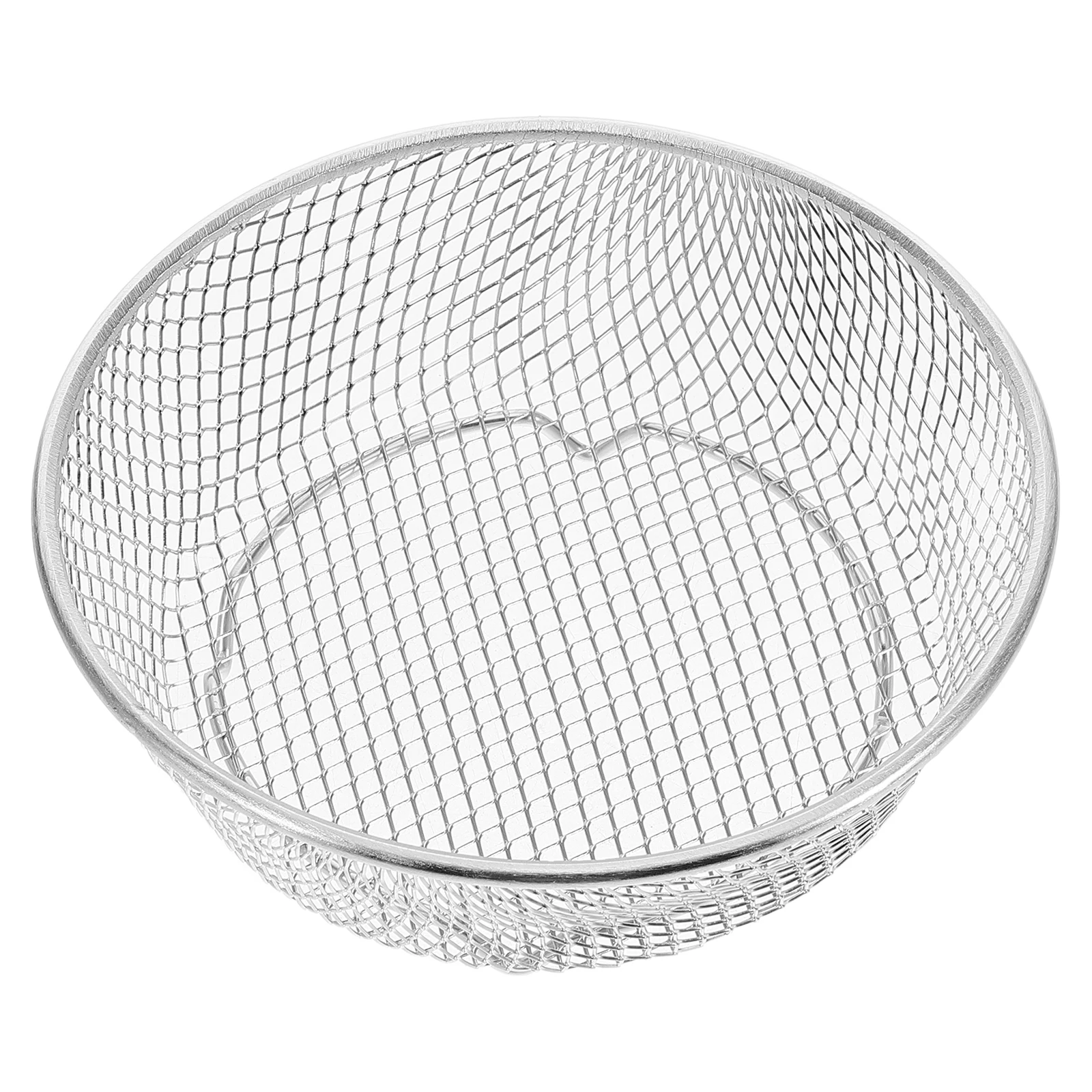 

Stainless Steel Air Fryer Basket Skewers Roasting Rack Grill Accessories For Oven Bbq Vertical Space-Saving Silver