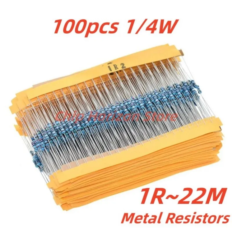 100Pcs 1/4W 1R~22M …