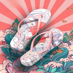 Women's Non-slip Flip-flops Outer Wear Slippers Casual Sandals Cute Beach Shoes Summer