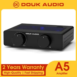 Douk Audio A5 TPA3255 Stereo Amp HiFi Audio Class D Amplifier High-Pass Filter Home Power Desk Amp 300W with 32V/5A Power Supply