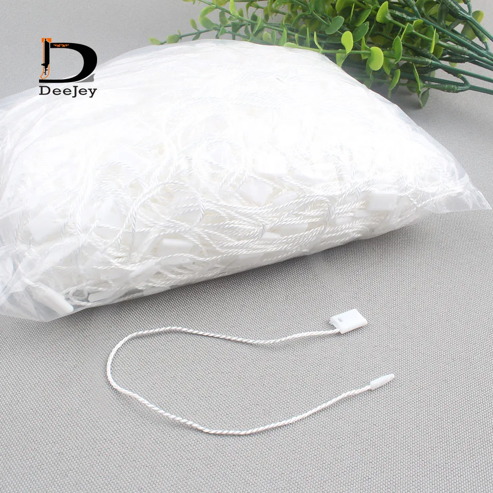 Wholesale 1000pc pack nylon tag strings manual insert hang tag rope white black options