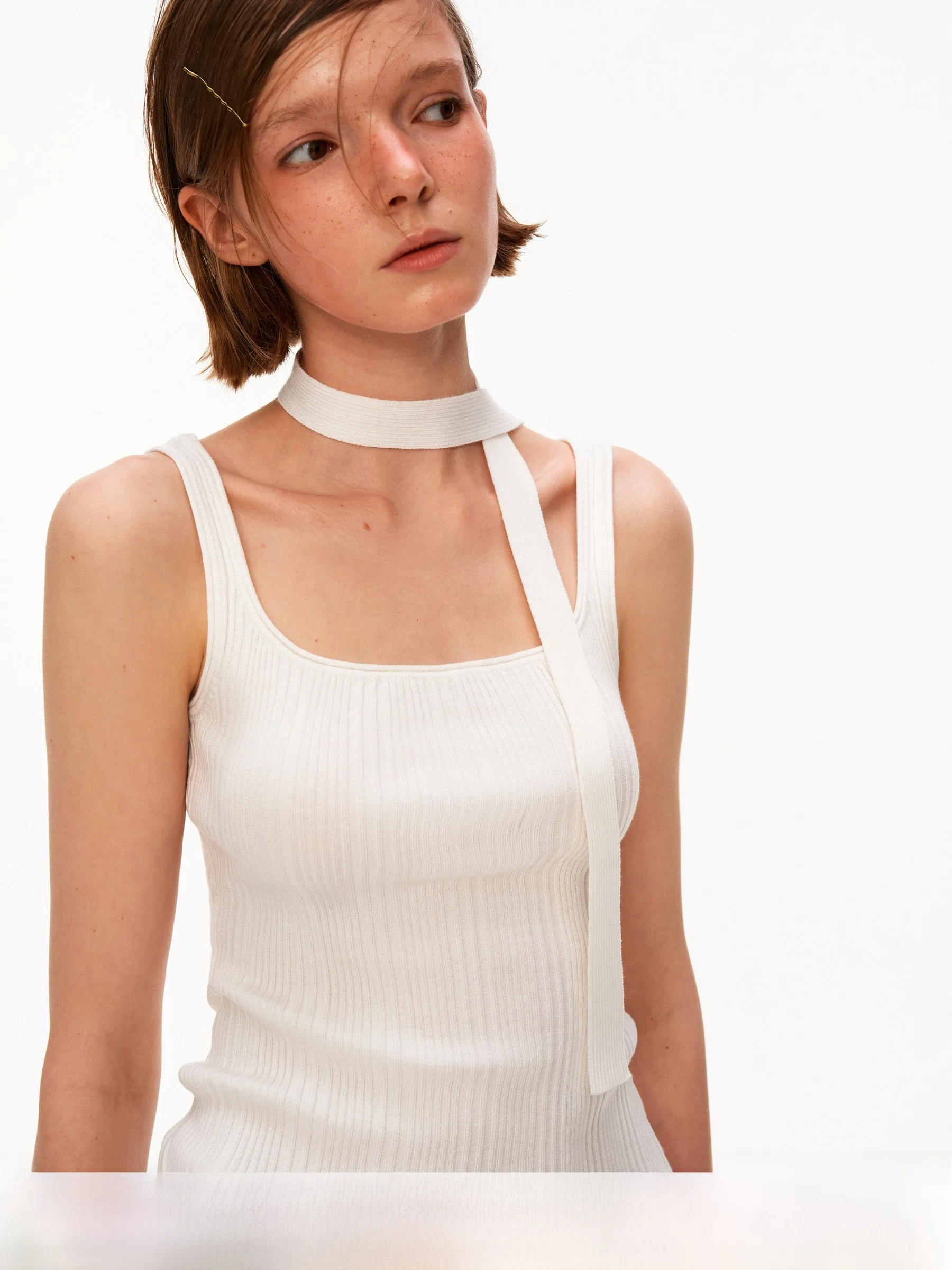 

Женский модный топ Puki с квадратным вырезом, универсальный, стройнящий, с полосатыми бретелями, скрывающий недостатки фигуры