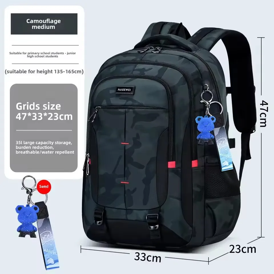 2026 جديد مقاوم للماء رجل حقيبة ظهر مموهة تناسب 17 بوصة محمول على ظهره المرأة أكسفورد السفر الذكور حقيبة خمر حقيبة مدرسية Mochila