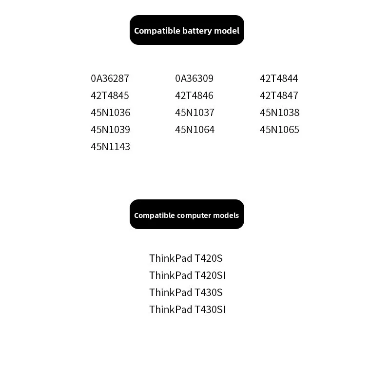 T430S Lenovo laptop battery for Lenovo T430SI T420S T420SI 42T4845 45N1036 high quality battery 11.1V 3900mAh