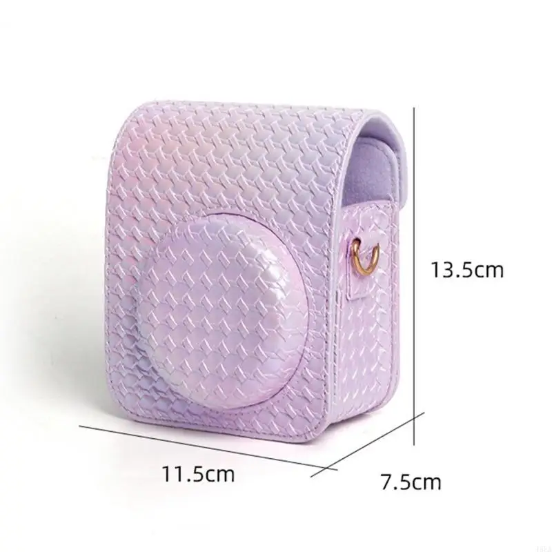 T5EA Camera Case Pu Кожаная мягкая сумка для покрытия для Mini12 Сумка для пленочной камеры с плечевыми ремнями