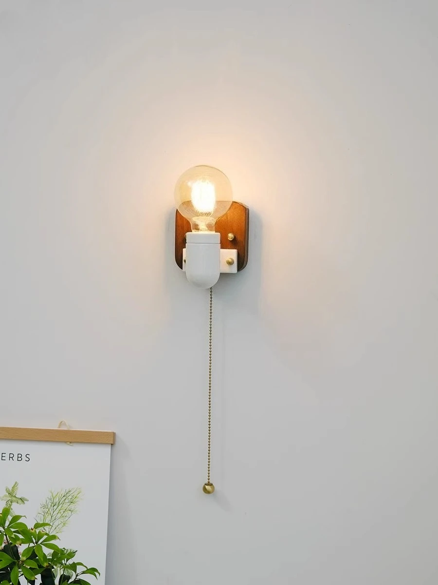 

Скандинавский минималистичный декор, настенный светильник для спальни, прикроватной тумбочки, коридора, гостиной, фон для детской комнаты, настенное бра с выключателем E27